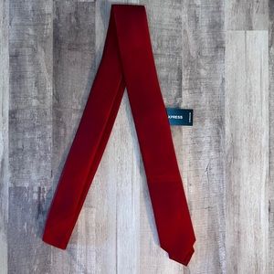 Express Silk Burgundy Skinny Tie